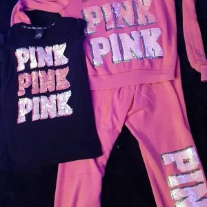 Victoria Secret Pink bling  3 piece set